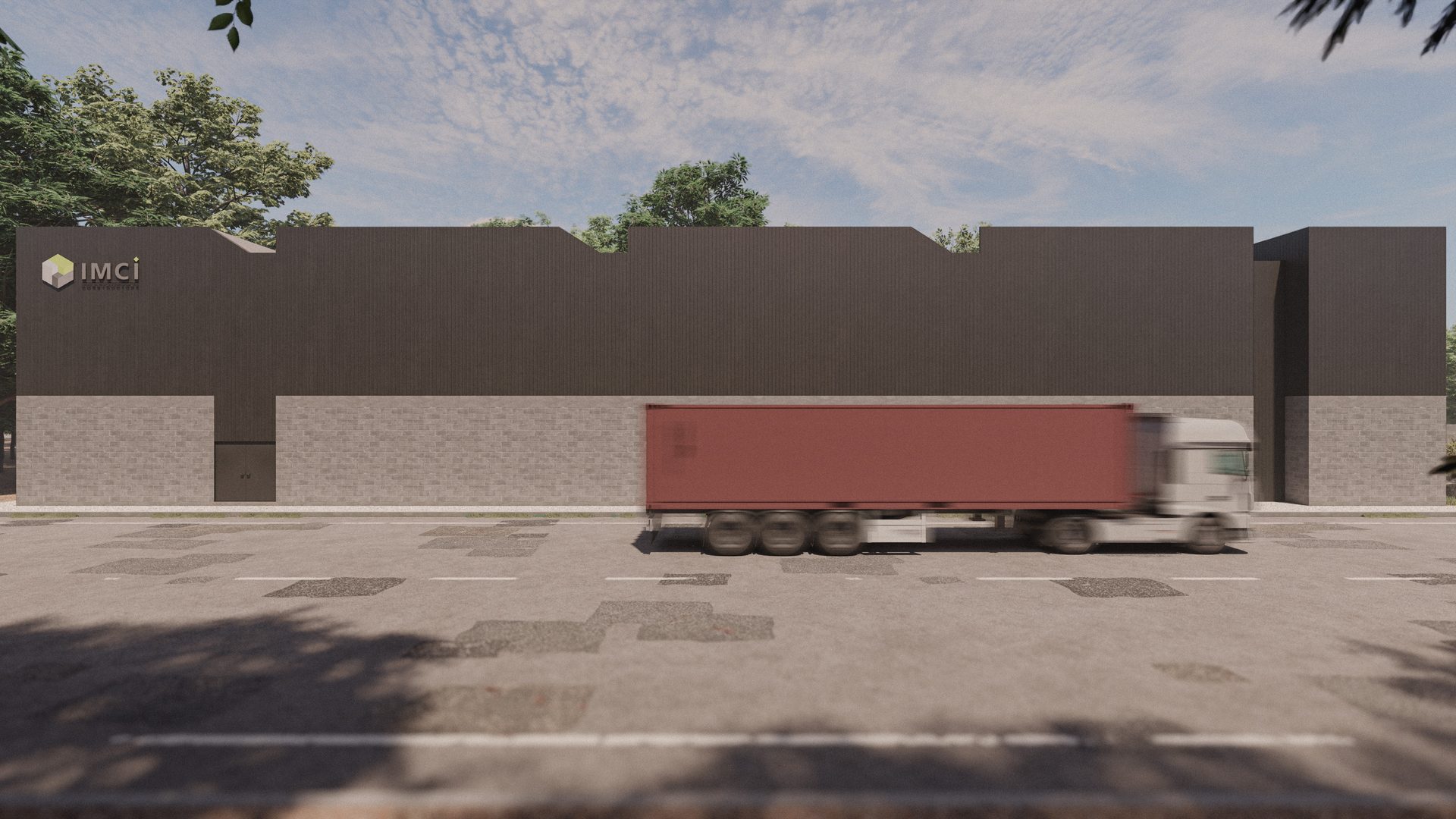 Render de la bodega industrial Opción 3, 1,892 m², en Umán, Yucatán